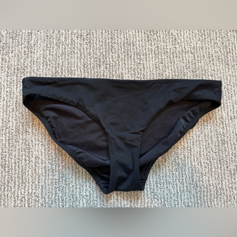 Athleta Classic Full Swim Bikini Bottom Black Small.  Bottoms only!